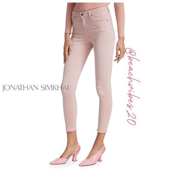 *JONATHAN SIMKHAI STANDARD Costa Mid-rise Skinny Jeans 29 O-3 - Picture 4 of 11